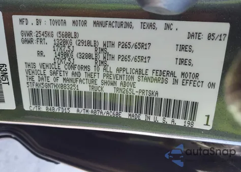 2016 Toyota Tacoma Sr5 from USA, damaged, VIN 5TFAX5GN5GX066916